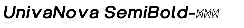 UnivaNova SemiBold字体转换